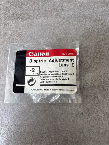 Canon dioptric adjustment lens - canon,